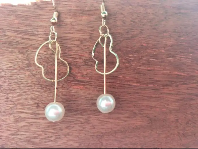 Ed 0358 2017 модные жемчужные Подвесные серьги поставка геометрических элементов