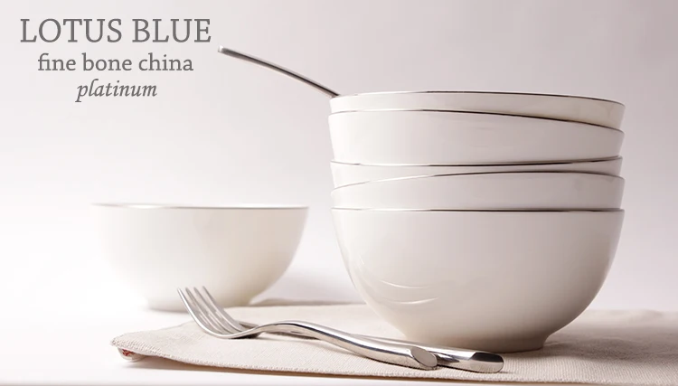 Высококачественные 6 дюймовые Керамические роскошные чаши из костяного фарфора