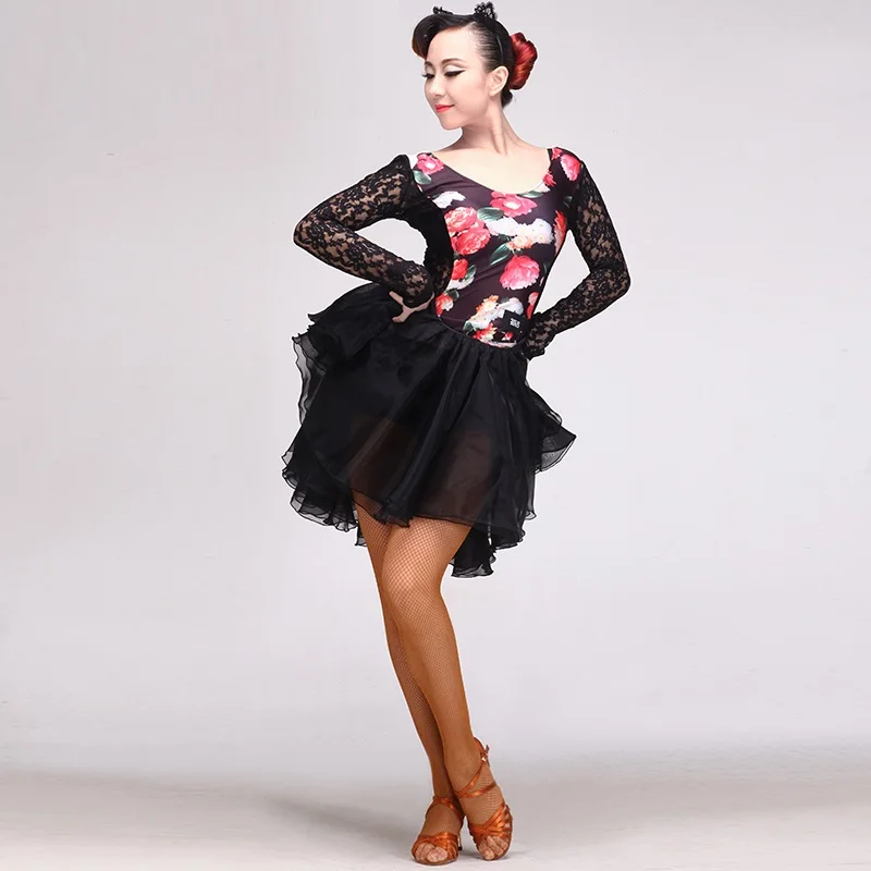Платье для латиноамериканских танцев женское платье костюмы сальсы