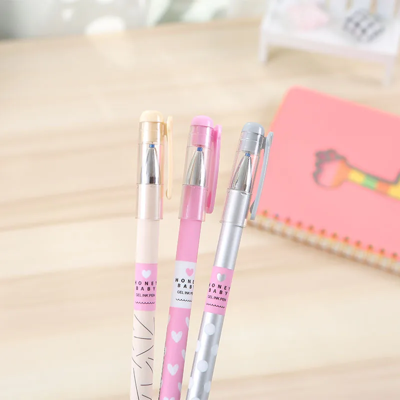 12 шт. стираемая гелевая ручка канцелярские принадлежности тонкая точка 0 5 мм с