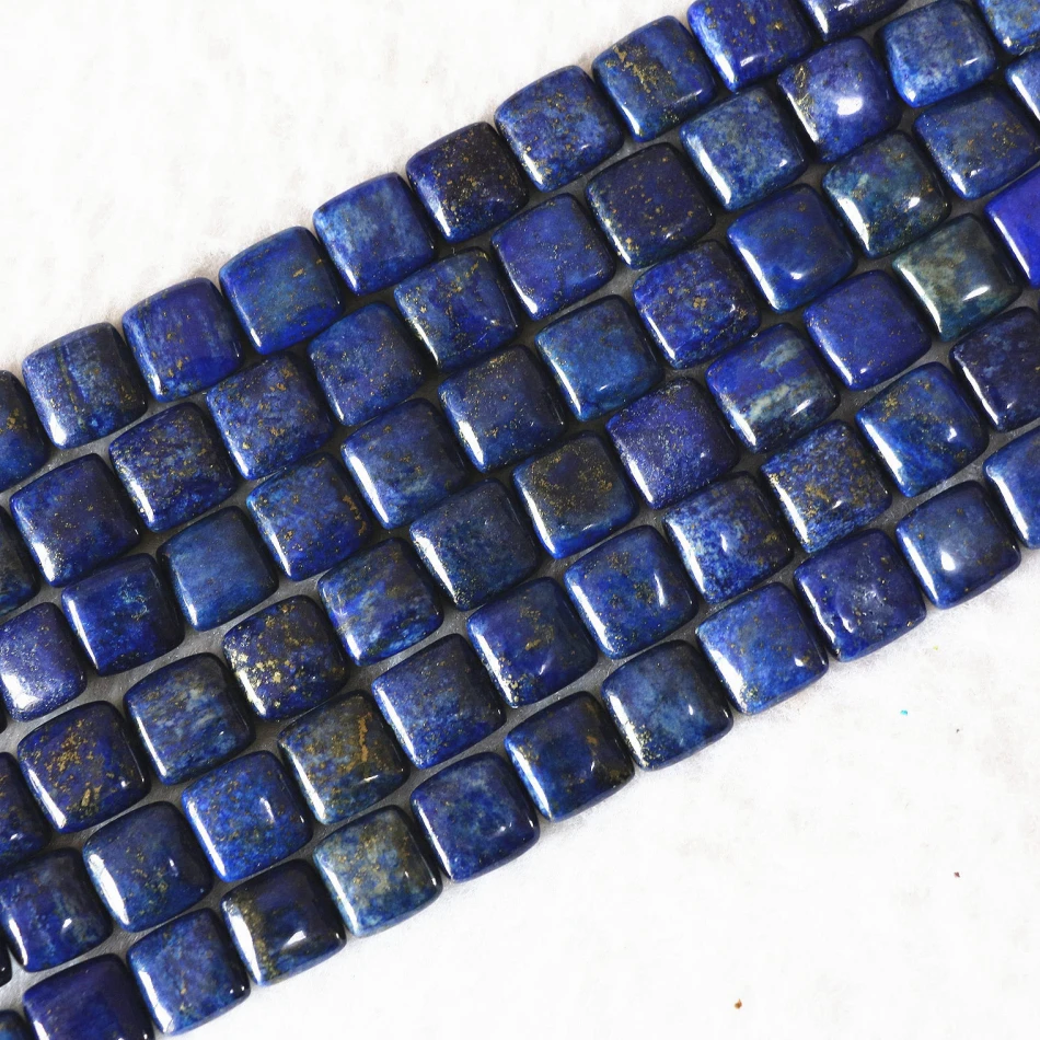 

Natural Lapis lazuli stone 12mm 14mm square shape loose beads diy high quality Jewelry 15'' B596