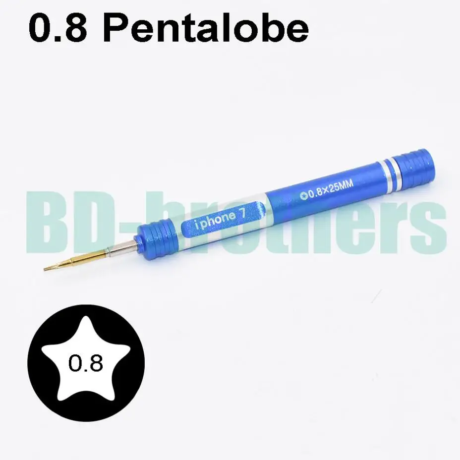 Новинка 0 8 отвертка Pentalobe с пентаграммой для iPhone 4 4S 5 5S 6 6S 7 Plus инструменты