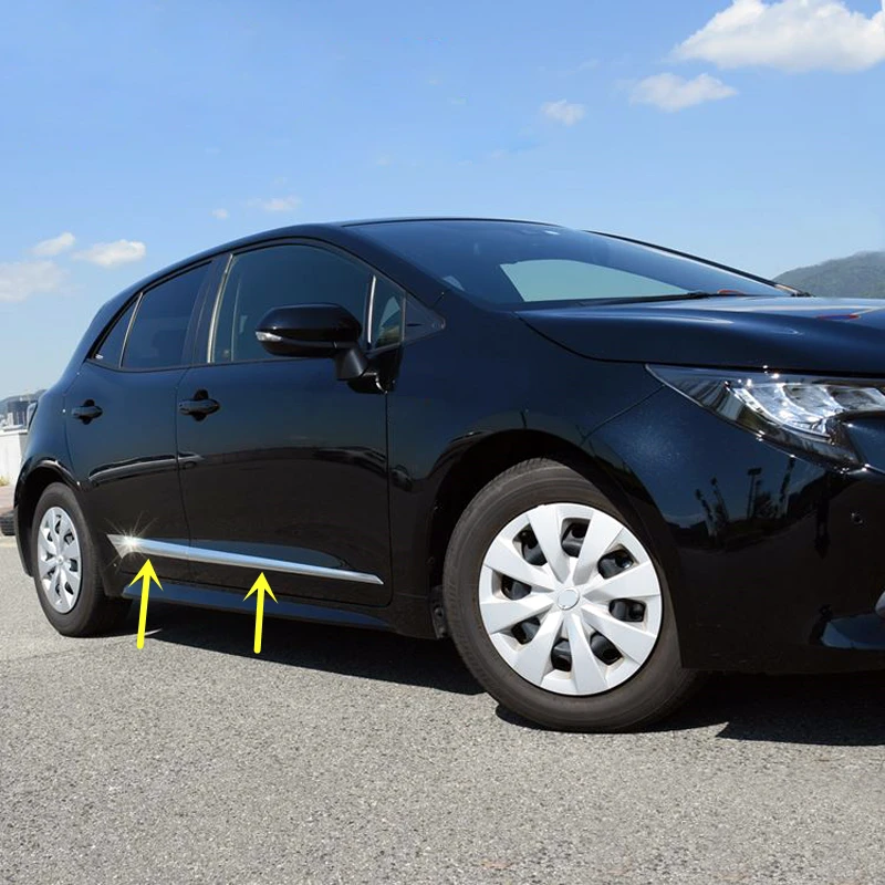 Для Toyota Corolla хэтчбек Автомобильная дверь боковое тело литые полосы крышка отделка 4 шт. ABS хром автомобильные аксессуары