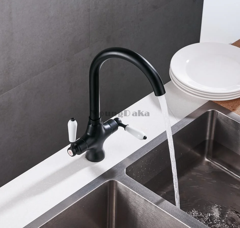 Оптовая и розничная продажа модный кухонный смеситель черного цвета для