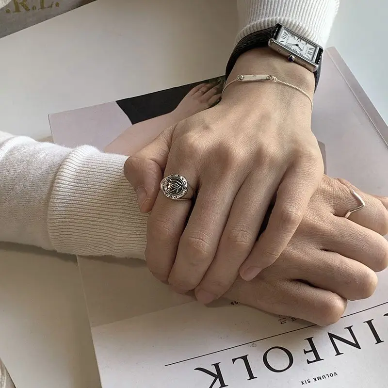 Серебряные кольца для глаз Silvology 925 пробы винтажные Кольца В индустриальном стиле
