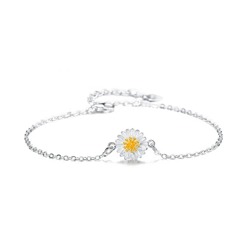 Женский браслет с шармами Sinya из стерлингового серебра 925 пробы солнечными