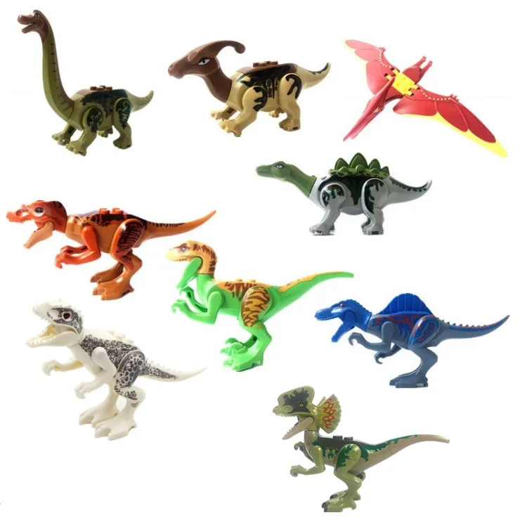 81 шт./лот динозавр тираннозавр рекс параурарол брахиозавр S. Apctiacus строительные
