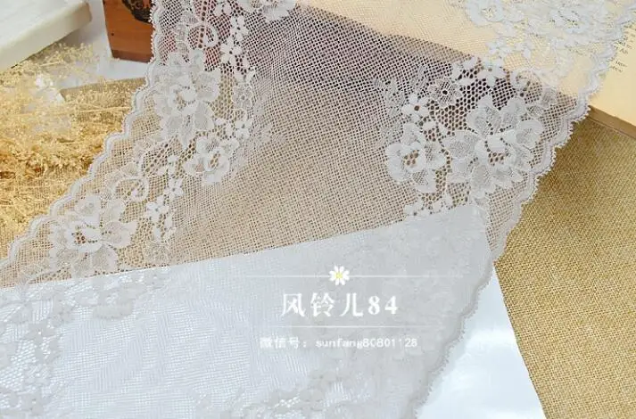 Украшение для волос ручной работы широкая эластичная кружевная отделка