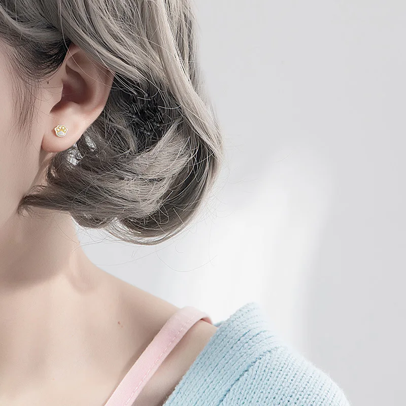 Lidavi модные милые желтые серьги с когтями в виде кота темпераментные милыми