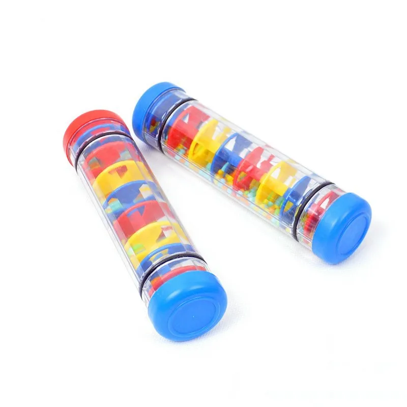 Детская погремушка 3 размера со звуком дождя музыкальный инструментальный