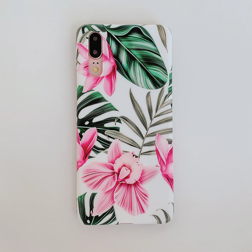 LOVECOM винтажный цветок банановый лист чехол для телефона для huawei mate 30 Lite P20 P30 mate 20 Pro Lite мягкая IMD задняя крышка на весь корпус