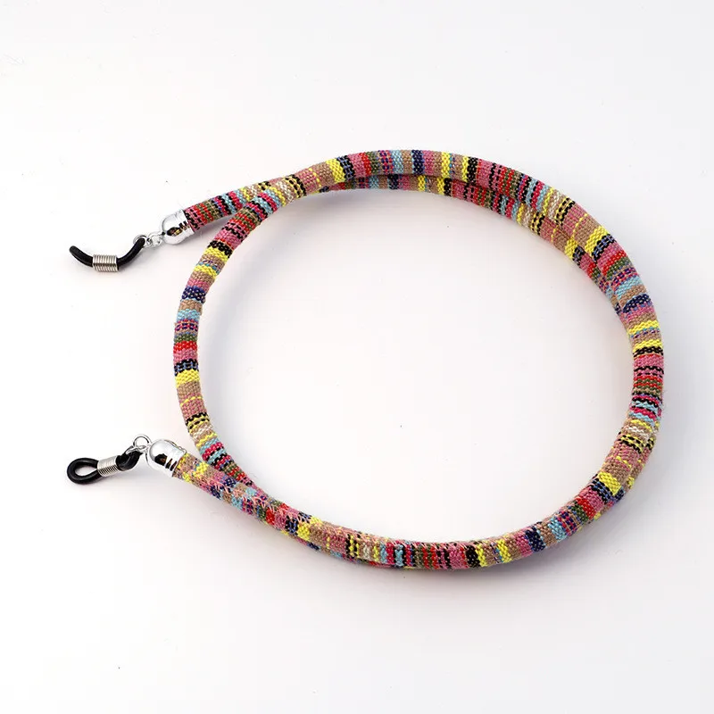 Этнический стиль, ручная работа, плетеная цепочка для очков, очки для чтения, веревка, солнцезащитные очки, ремешок, держатель шнура, аксессуары для шеи