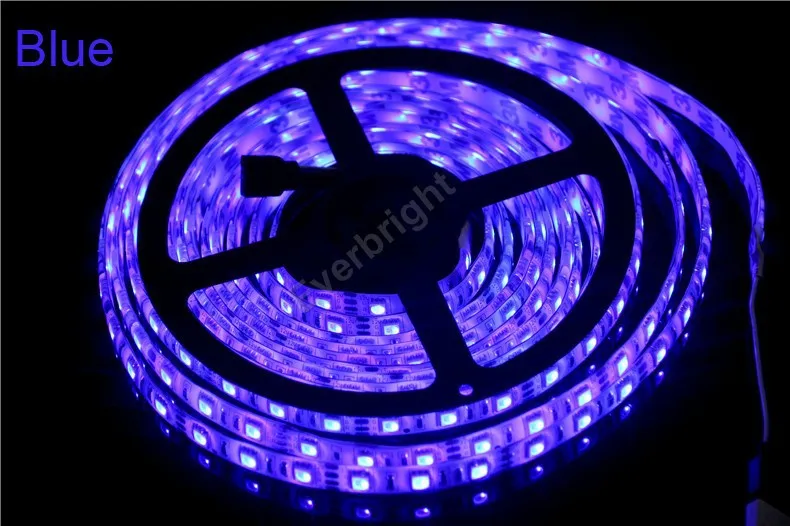 Светодиодные ленты 5050 DC12V 60leds/M 5 м/лот Гибкая светодиодная RGB 5050 Светодиодные ленты