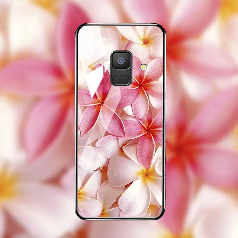 Q051 Soaptree чехол из закаленного стекла для samsung Galaxy A8 A6 Plus чехол s Star Space мультфильм для samsung A8 A730F A530F чехол бампер - Цвет: Q051