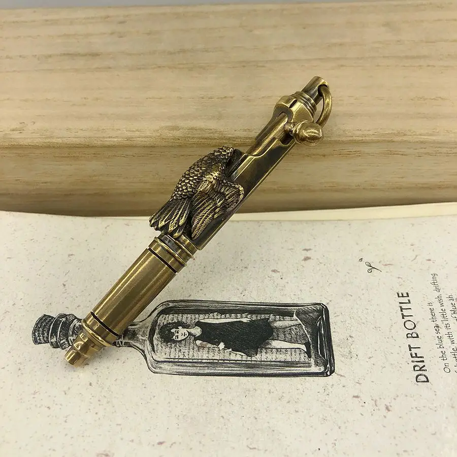 Открытый Дорожный набор инструментов ручной работы мини EDC латунная ручка для