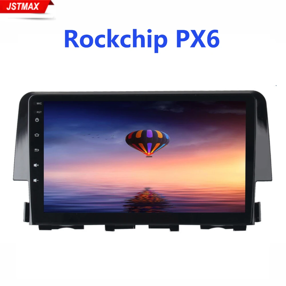 Автомагнитола PX6 2 Din Android 9 0 GPS-навигатор для Honda CIVIC 10 2015 2016 2017 2018 DSP 2.5D IPS экран 4 Гб + 64