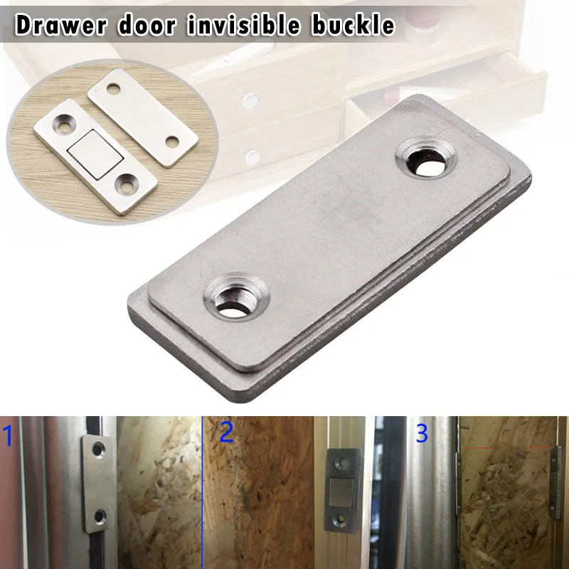 'Best' 2 шт. Магнитная ультра тонкая дверная защелка для мебели шкаф стеклянный