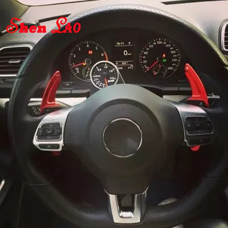 Shenlao для VW Tiguan Golf 6 CC Lavida 2009 2016 авто автомобиль 5 цветов руль сдвиг весло расширение