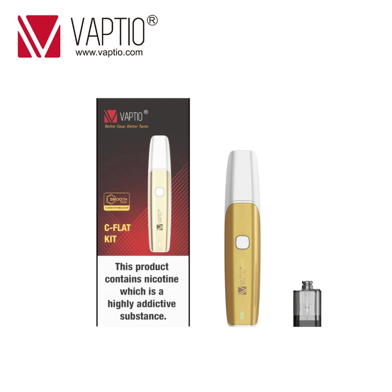 Vaptio C плоский 15 Вт набор для электронных сигарет 1 5 мл распылитель защита от паров