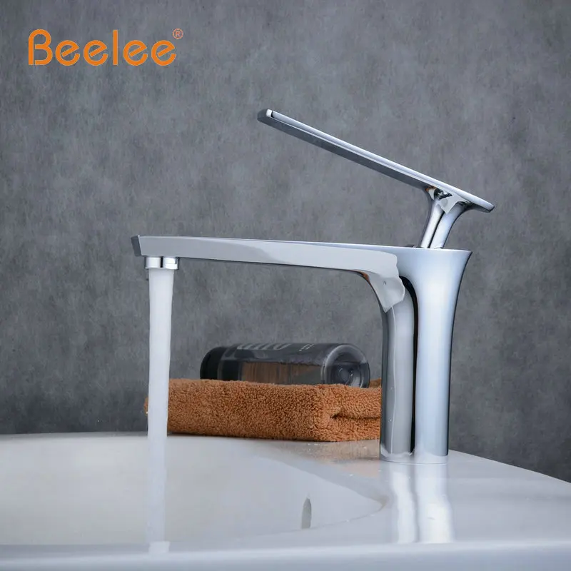 Beelee классический стиль латунный Смеситель для раковины кран горячей и холодной