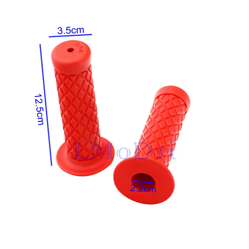 Универсальные винтажные резиновые мотоциклетные ручки LMoDri 7/8 дюйма 22 мм|Ручки