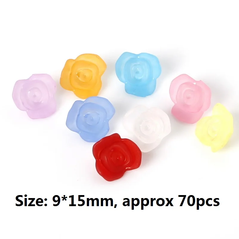 Акриловые бусины-разделители с матовыми листьями подходят для ювелирных изделий