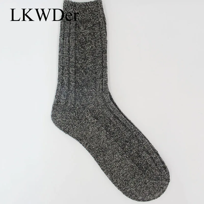 LKWDer, 10 шт. = 5 пар, мужские шерстяные теплые носки, большие размеры 44,45, 46,47, 48, толстые шерстяные носки для мужчин, Meias Calcetines Hombre