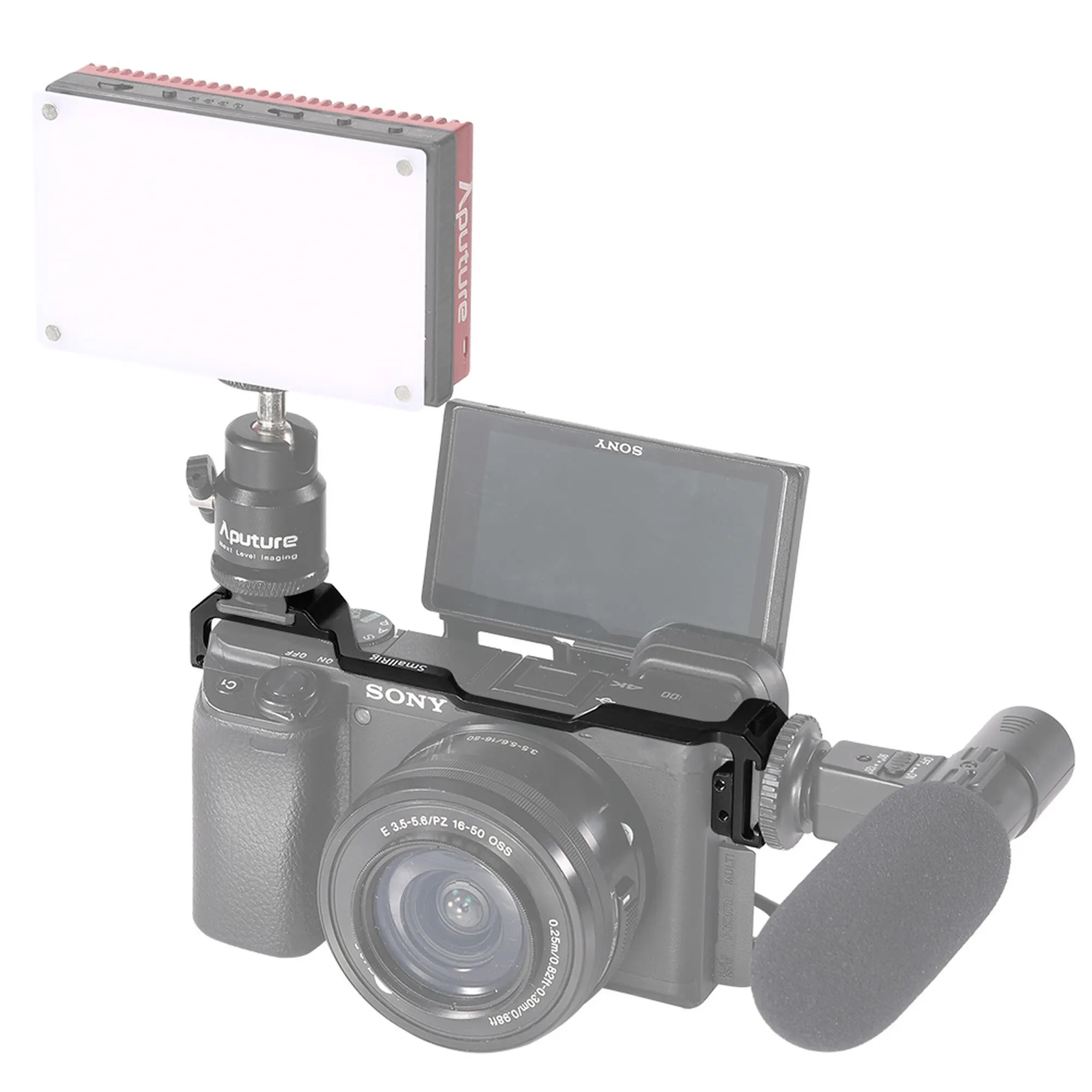 Крепление SmallRig для установки холодного башмака Sony A6100 / A6400 A6500 w/ 2 крепление с