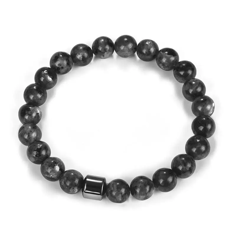 6 Shimmer Stone OBSEDE Классический Натуральный Камень микро Pave CZ 8 мм бусины браслет для мужчин женщин эластичный браслет дружбы удача Ювелирные изделия Подарки - Окраска металла: 6 Shimmer Stone