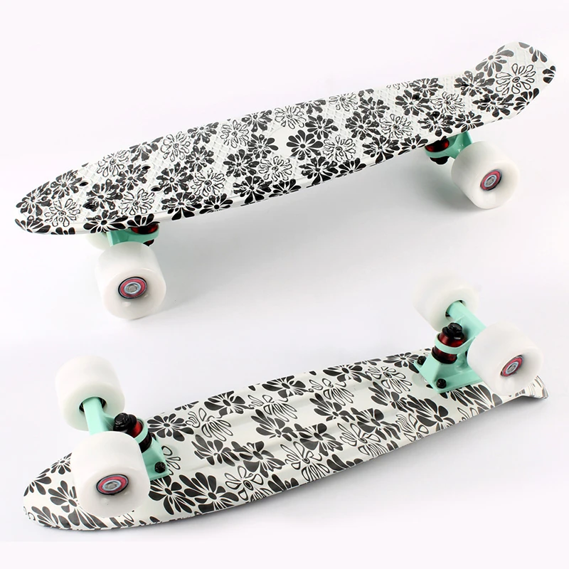 Скейтборды черный Cruiser оригинальный скейтборд 22 &quotПенниборд доска костюмы