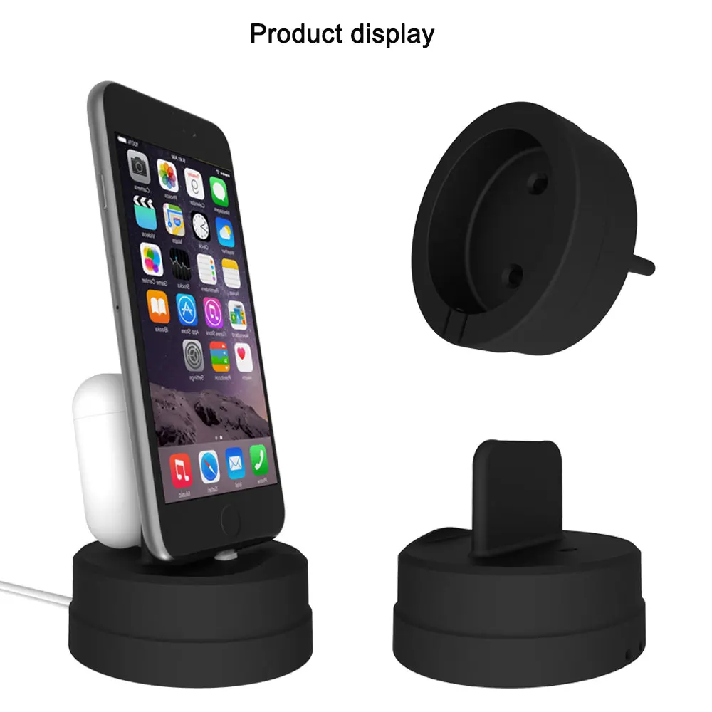 Силиконовые зарядки стенд держатель док-станция для Apple Watch серии 1/2/3/4, 42 мм, 38 мм, версия Зарядное устройство Держатель кабеля для iPhone X/XS/XR