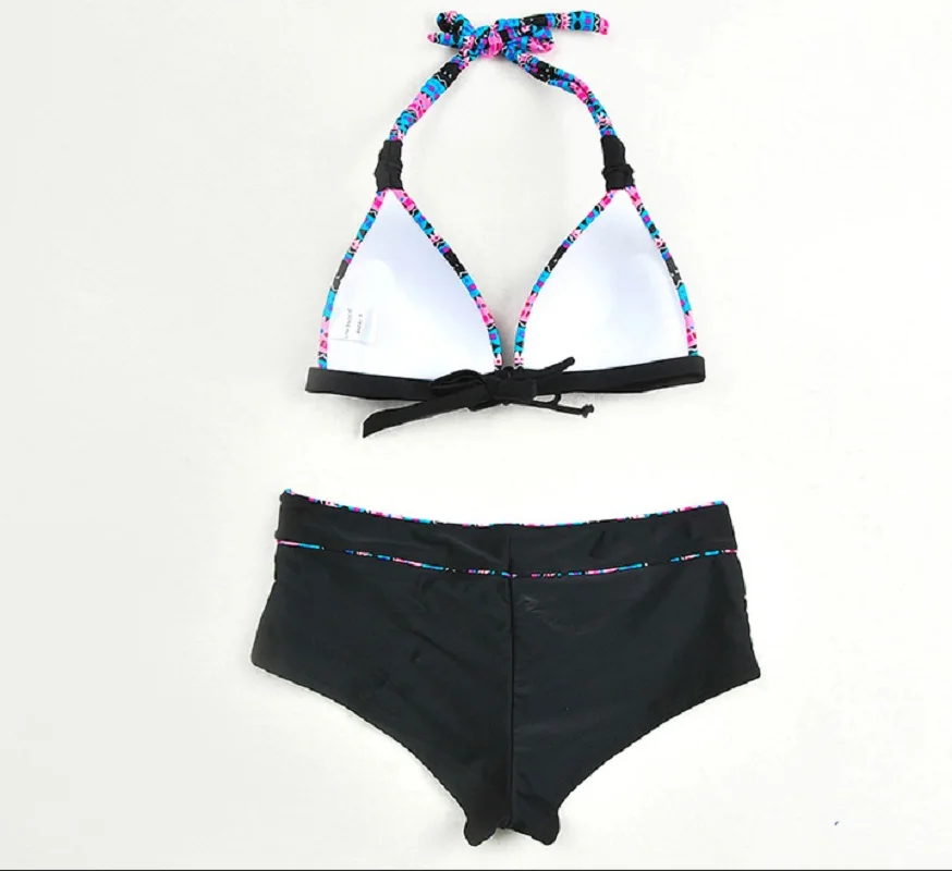 Новый сексуальный полосатый printswimwear низкая талия SML Для женщин Swinsuit |