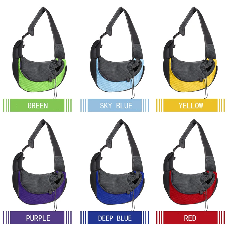 Pet Puppy Carrier Outdoor Travel Handbag Single Shoulder Bag Sling Mesh Comfort Tote Dog Cat Pouch Bags | Багаж и сумки