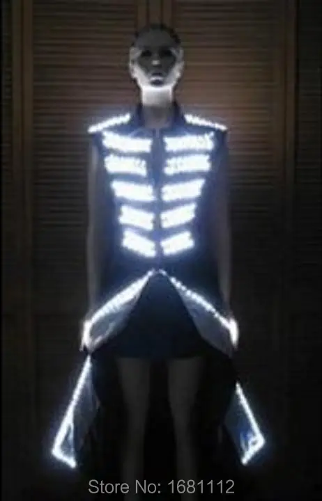 

led clothes/ Luminous costume/ Alexander robot/Reception clothingss