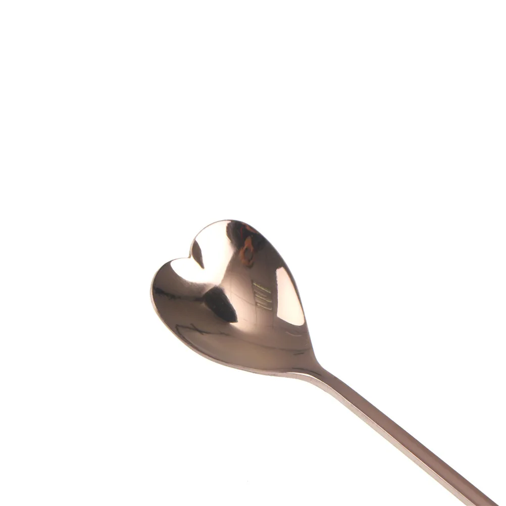 1pcs Stainless Steel Heart Shaped Stirring Spoon Flatware Ice Tea Dessert Tableware Kitchen Accessories 18*2.5cm | Дом и сад