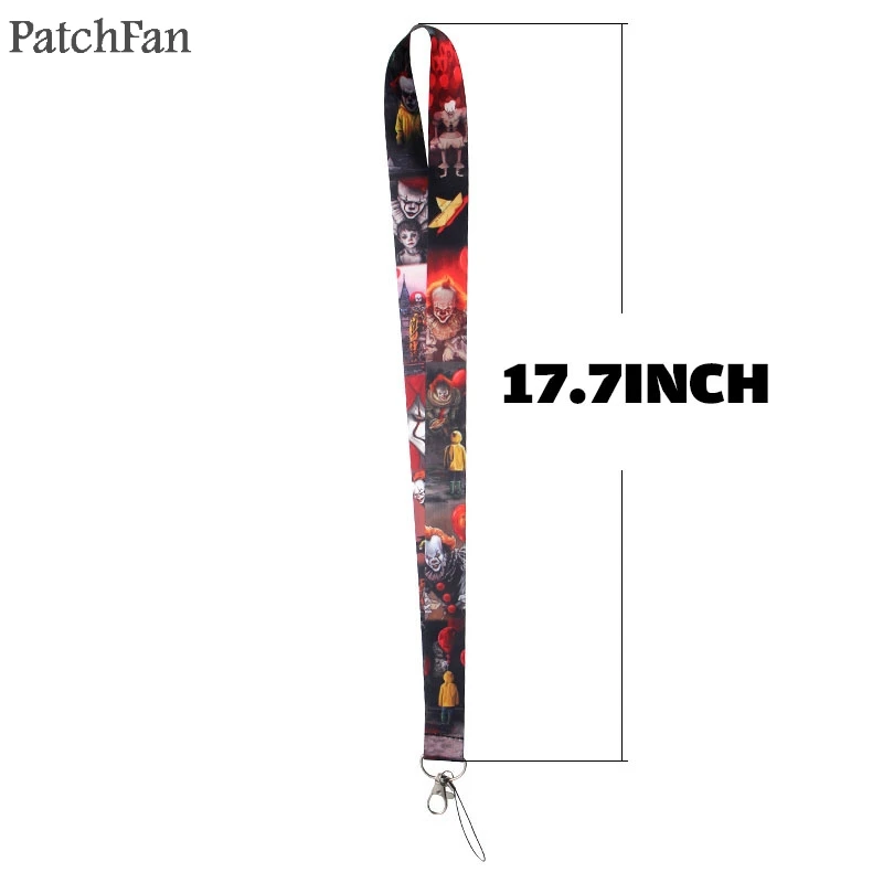 Patchfan Stephen King's IT Мультяшные шнурки на шею для телефонов ключи футляры для идентификационных карт брелок лямки A1247