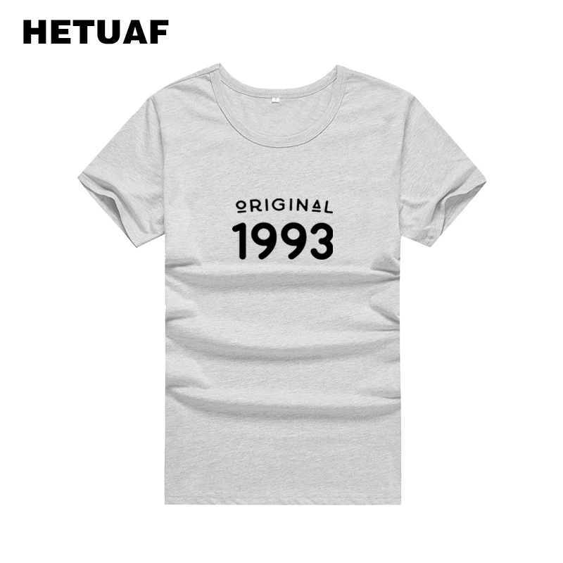 HETUAF корейский стиль 1993 женская футболка с принтом букв летние 2018 в стиле улззанг