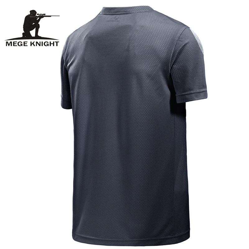 Mege брендовая одежда летние Для мужчин с короткими рукавами футболка модная