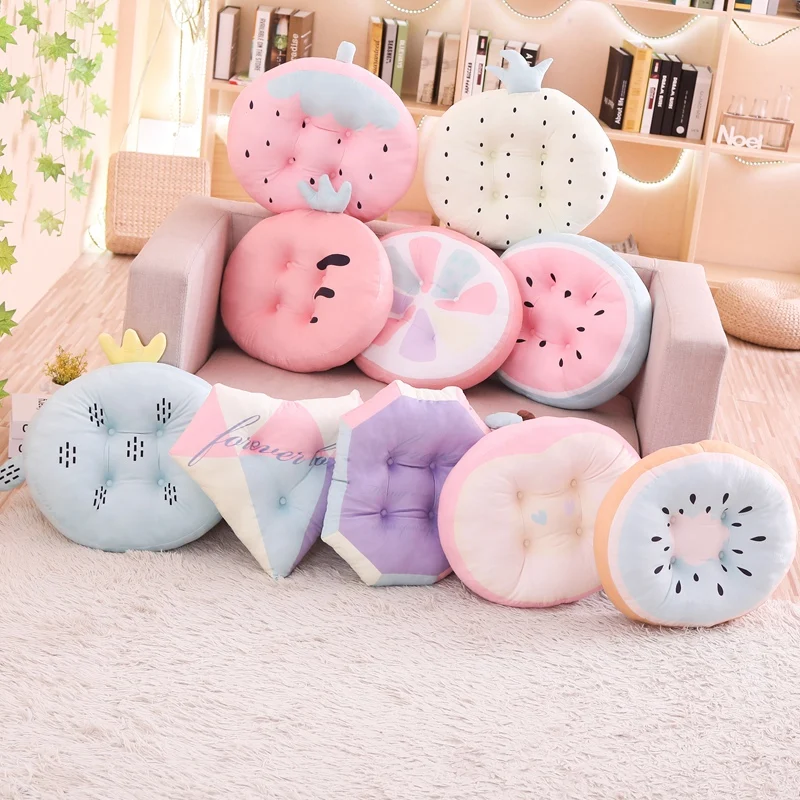 Cartoon Soft Strawberry Diamond Kiwi Creative Cushion Pillow Chair Doll Gift Birthday Present | Игрушки и хобби