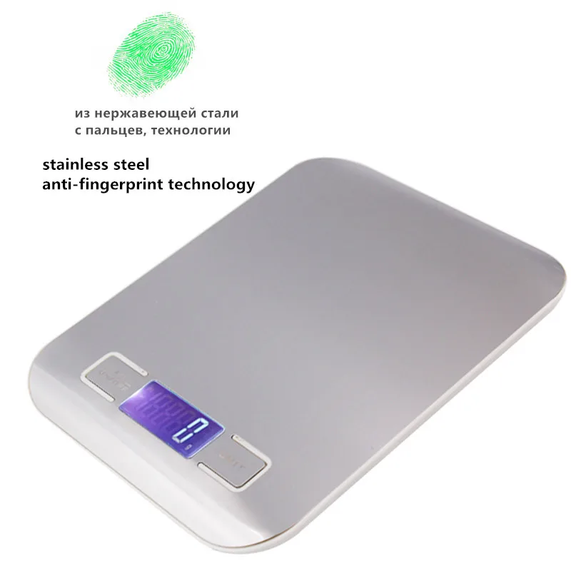 Цифровые кухонные весы 1lb x 0 05 унций тонкие 5000 г ЖК дисплей 5кг 1 цифровые для еды