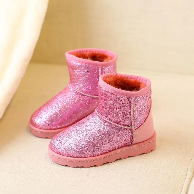 2019 зимние теплые ботинки в простом стиле для мальчиков и девочек низкие с