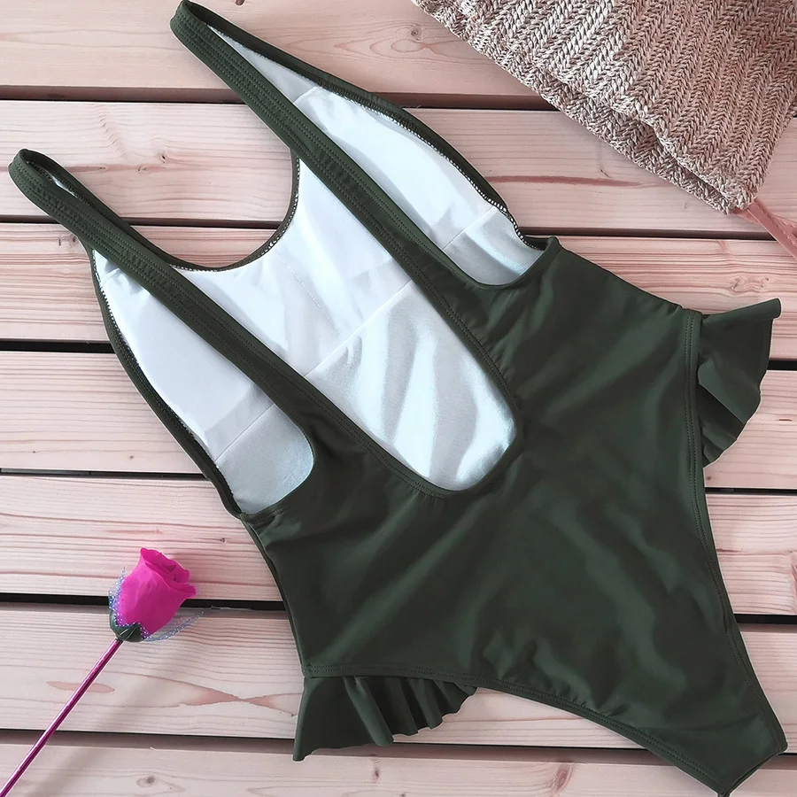 2018 сексуальный цельный купальный костюм Купальник трикини Фиолетовый купальник