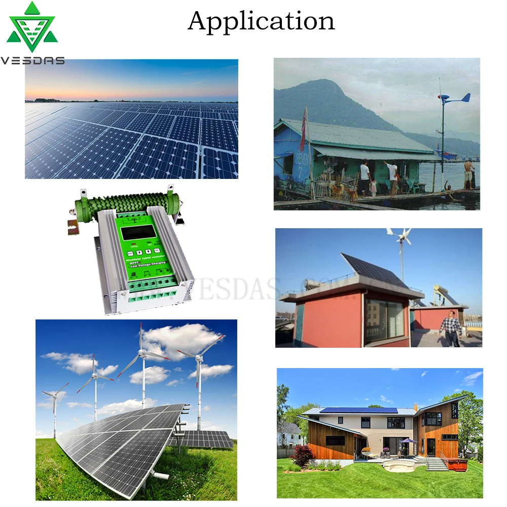 500 вт ветровой солнечный гибридный контроллер Заряда MPPT Солнечный с нагрузкой на