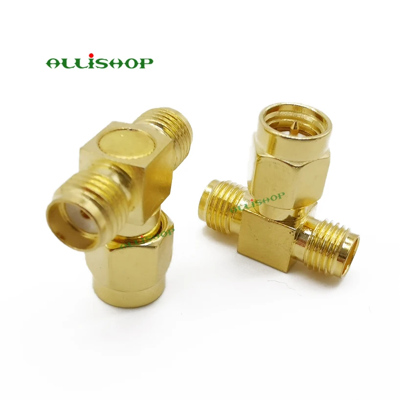Кабель ALLiSHOP SMA Male Two Female тройной T радиочастотный разъем адаптера 3 сторонний Dual