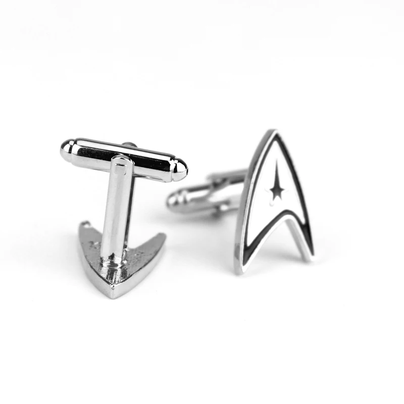 Фильм Star Trek серии запонки Звездный путь логотип рубашка аксессуары ювелирные
