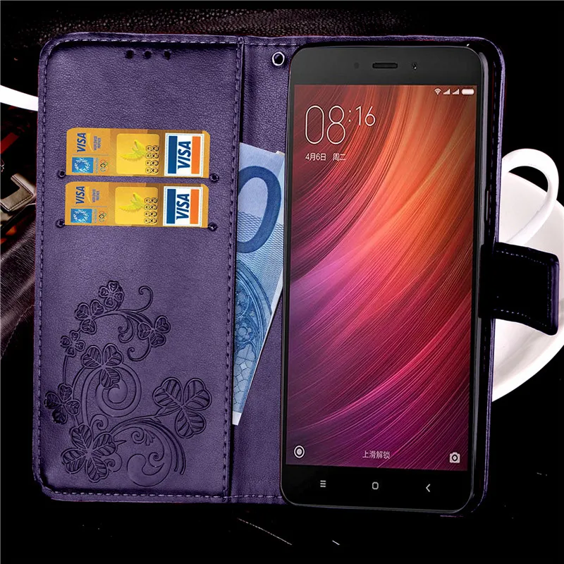For Cover Xiaomi Redmi Note 4 Case Wallet Leather Flip Stand Soft Silicone Phone Bag &lt} | Мобильные телефоны и