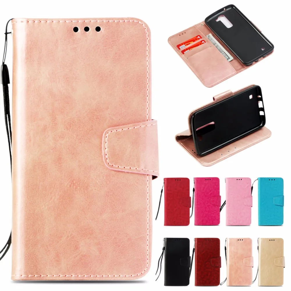 Leather Case for LG K7 K8 Phone Flip Cover Wallet Cases Bag with Stand Fundas / | Мобильные телефоны и аксессуары