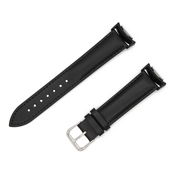 Black Ремешок для часов из натуральной кожи для samsung gear S2 R720/R730, ремешок на запястье, браслет с пряжкой из нержавеющей стали, черный, коричневый - Цвет ремешка: Black