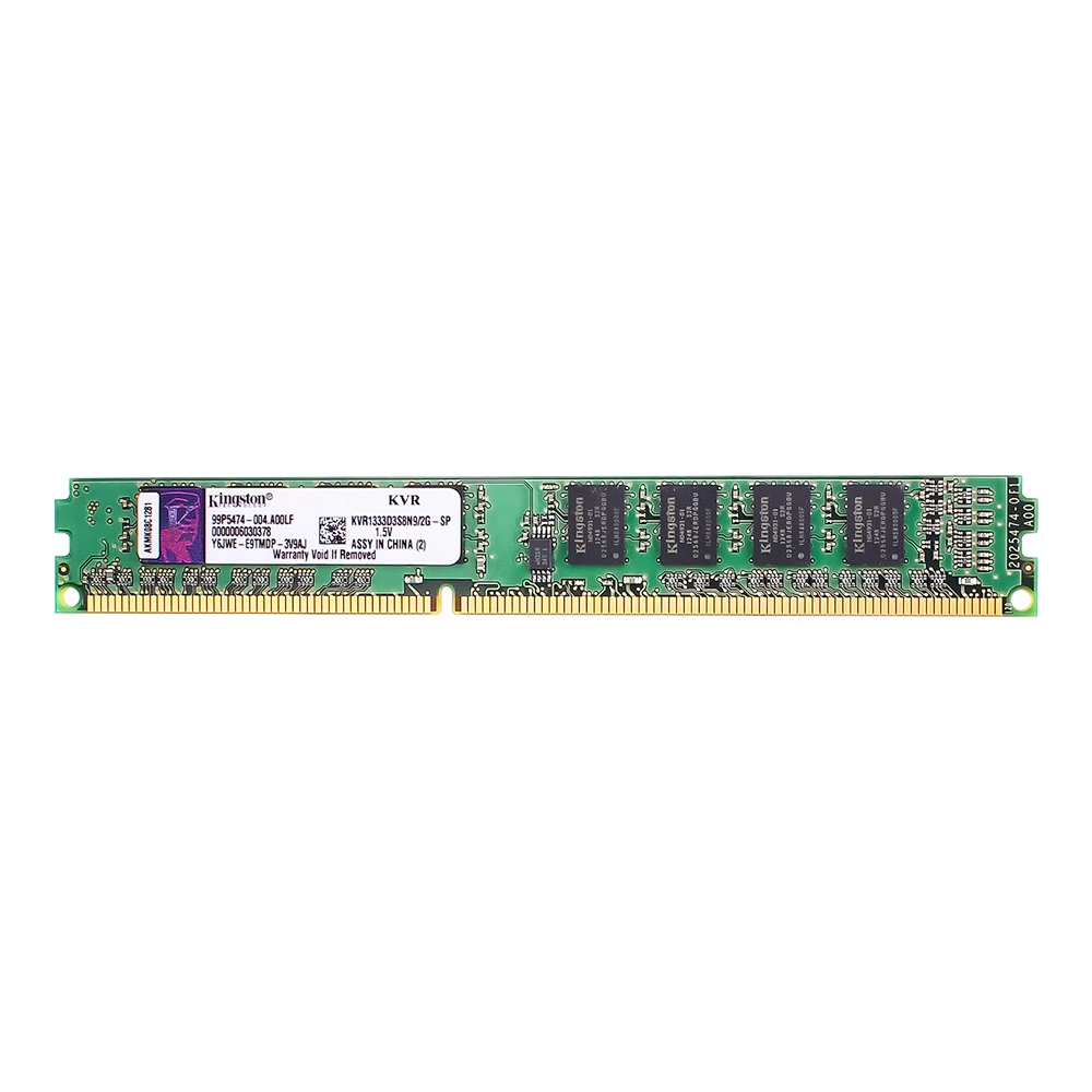 

Kingston RAM Memory DDR 3 1333MH DDR3 4GB PC3-10600 Z 1.5V For Desktop KVR13N9S8/4-SP
