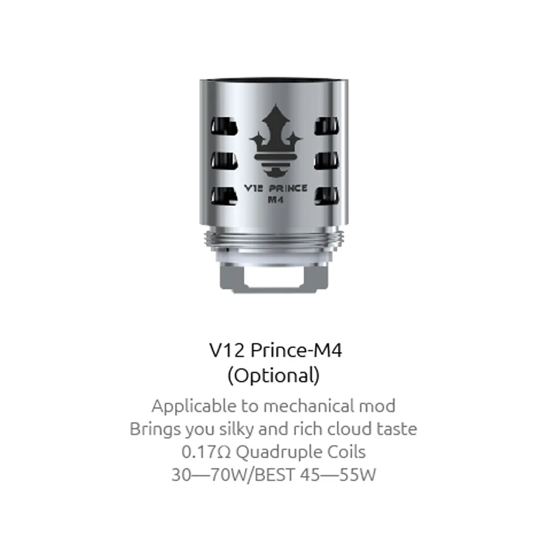 SMOK TFV12 Prince Coil X6 Q4 T10 M4 сетчатые катушки для TFV12 Prince Tank Cobra Edition электронная сигарета атомайзер сопротивление ядра